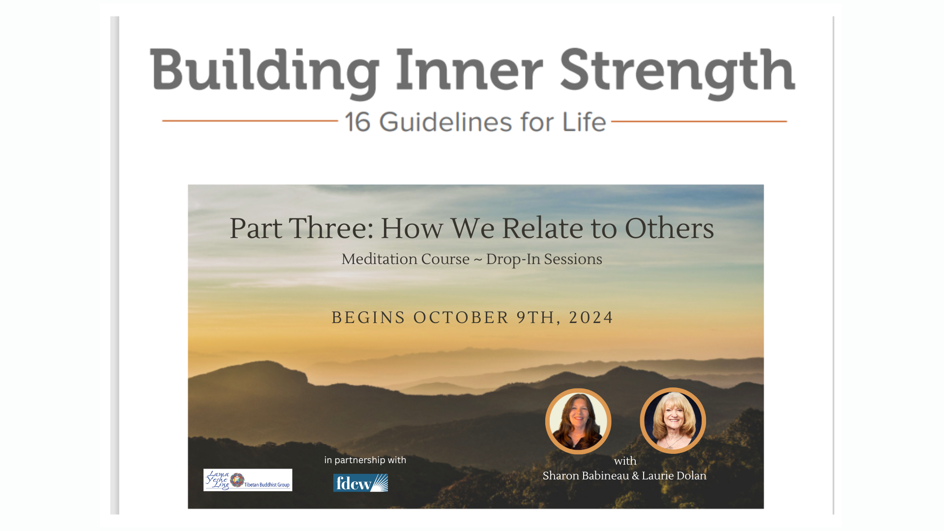 Meditations for Building Inner Strength – Part Three: How We Relate to ...